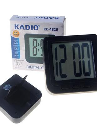 Годинник kadio kd-1826 з магнітом і підставкою (електронні)1 фото