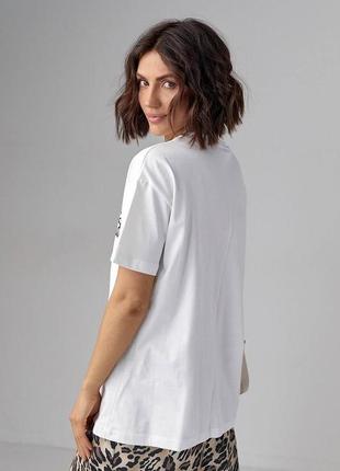Брендова жіноча футболка оверсайз5 фото