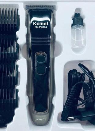 Машинка для стриження волосся kemei km-pg 104, акумуляторна, нова4 фото