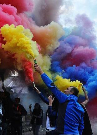 Набір кольорового діму 5 шашок, кольоровий дим, димові шашки, дим