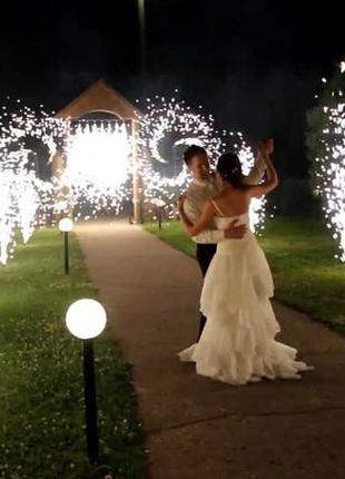 Холодний фонтан сценічний silver висота пострілу 2м, 30с