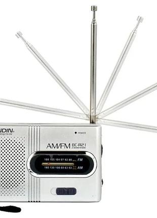 Радіоприймач bc-r21 — fmam, мініатюрне радіо на батарейках3 фото