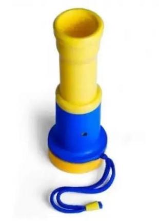 Гучна дудка фаната вболівальника синьо-жовта, фанатська дудка