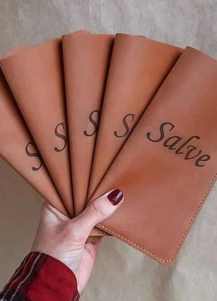 Шкіряна счетница для ресторану, чековий тримач check holder4