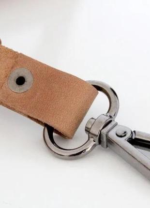 Шкіряний шнурок для бейджа, шнурок з натуральної шкіри на шию