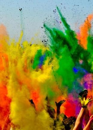 Набір фарба холі (гулу), фарба холі, набір 24 пакети по 100 гра