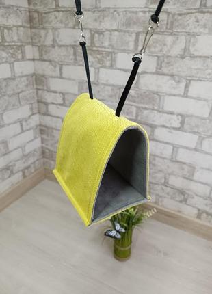 Підвісні будиночки, гамаки для папуг, птахів