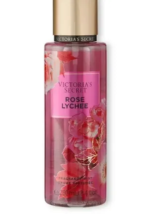 Парфюмированный набор лосьон и спрей rose lychee victoria’s secret3 фото