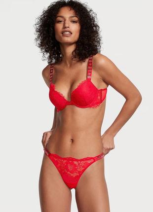 Звабливий комплект victoria's secret very sexy shine strap lace