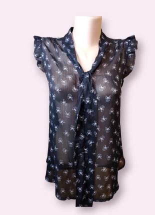 Блузка, футболка, топ, майка полупрозрачная без рукавов