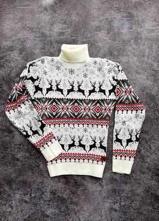 Светр, різдвяний, новорічний, з оленями