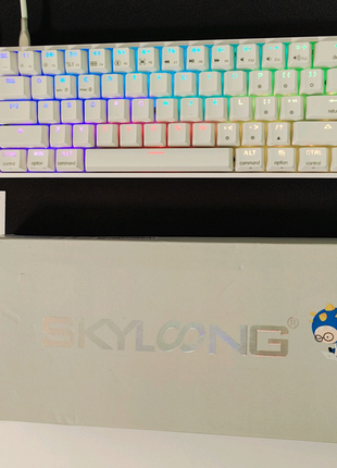 Клавіатура skyloong sk61 (gateron red) механічна клавиатура gk61