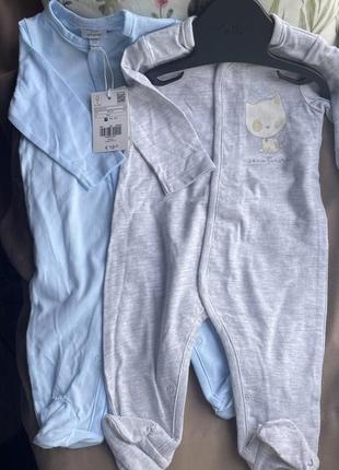 Комплект бодиков на 1-3 месяца