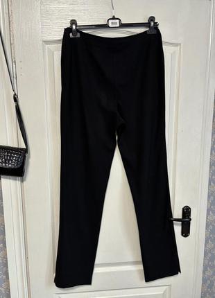 Брюки женские базовые черные высокая посадка, брюки3 фото