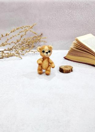 В'язаний мишка, ведмедик, маленька мініатюрна іграшка7 фото