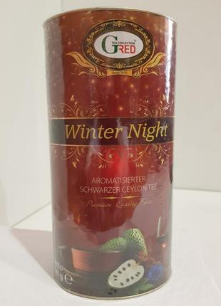 Подарунковий чай гред "winter night" gred 150г тубус1 фото