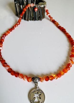 Намисто - "сердолік з підвіскою"