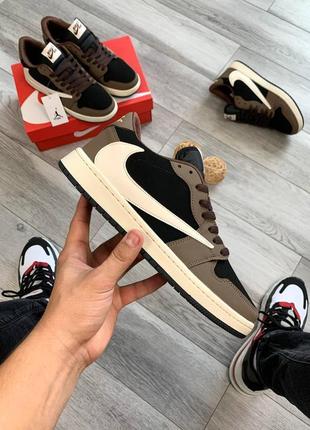 Nike air jordan retro 1 x travis scott (арт:1101)