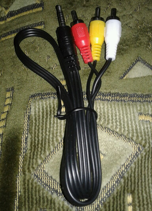 Новый шнур 3  rca   на 3,5mm jack