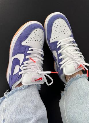 Nike sb dunk low "court purple"1 фото