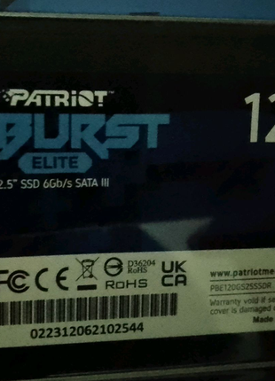 Новый в упаковке ssd 120gb  .
гарантия 12 месяцев.