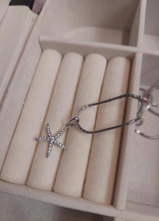 Подвес серебряная морская звезда