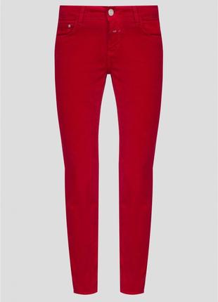 Zara стильные красные джинсы скинни xs-s оригинал6 фото