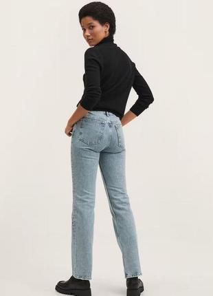 Новые джинсы прямого кроя бренда mango2 фото