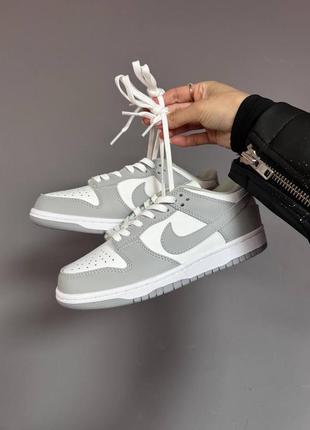 Nike sb dunk low «&nbsp;light grey&nbsp;» premium1 фото