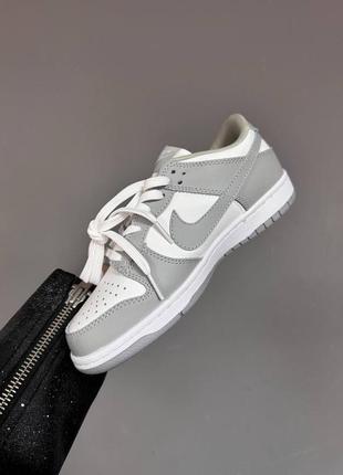 Nike sb dunk low «&nbsp;light grey&nbsp;» premium4 фото