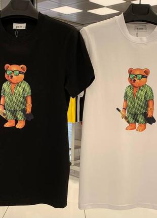 🔘мужская футболка в стиле "dior" bear
🩵lux качество