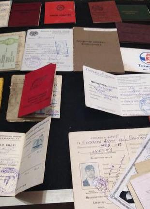 Посвідчення, свідоцтва та ін. на одну людину. денисов.