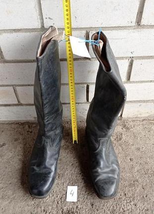 Сапоги кожаные - 4. клеймо. армия. ссср.