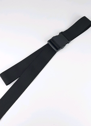 Акция! стильный женский пояс с пластиковой пряжкой 125 см, черный4 фото
