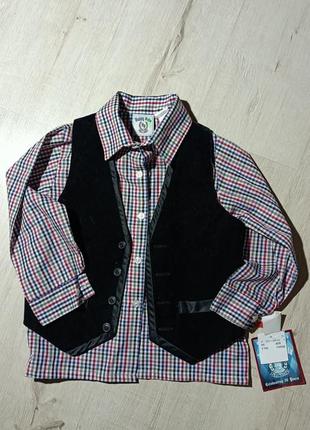 Комплект рубашка + жилетка р110см (5роков)