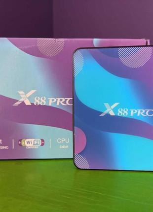 X88 pro 10 tv приставка android 11 2g 16 gb rk3318 1080p тв box..