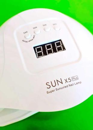 Sun x5 plus 54w професійна уф led-лампа сушіння нігтів лак...