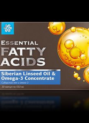 Сибирский лен и омега-3 - essential fatty acids