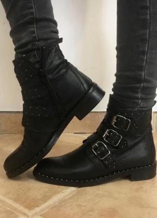 Кожанные ботинки