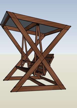 Качеля садова, гойдалка деревяна розкладна на замовлення