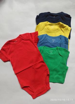 Боди набор комплект  бодики бодик картерс carters  короткий рукав