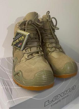 Тактичні черевики lowa zephyr gtx mid tf coyote2 фото