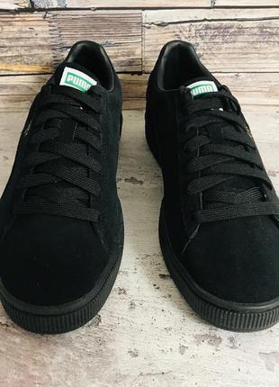 Кроссовки puma suede classic xxi black оригинал5 фото