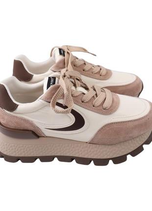 Кроссовки женские li fexpert капучино текстиль, 40