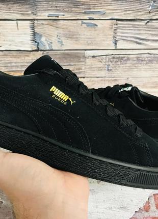 Кроссовки puma suede classic xxi black оригинал4 фото