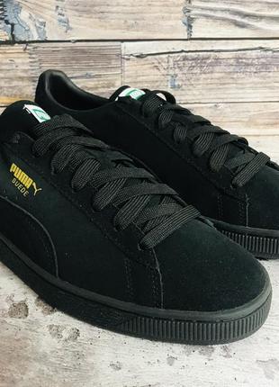 Кроссовки puma suede classic xxi black оригинал9 фото