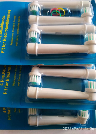 Насадки для зубной щетки braun oral-b. насадки для зубної щітки2 фото