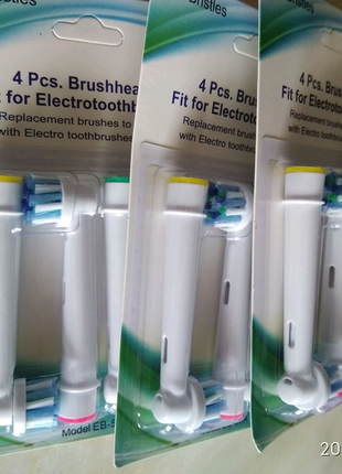 Насадки для зубной щетки braun oral-b. насадки для зубної щітки4 фото