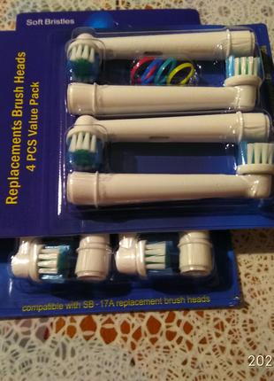 Насадки для зубной щетки. насадки для зубної щітки braun oral-b3 фото