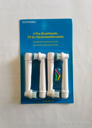 Насадки для зубной щетки. насадки для зубної щітки braun oral-b.1 фото
